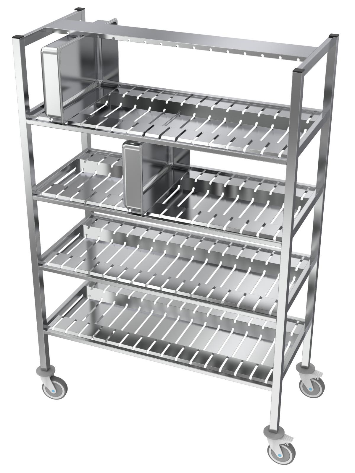Chariot de stockage bacs GN