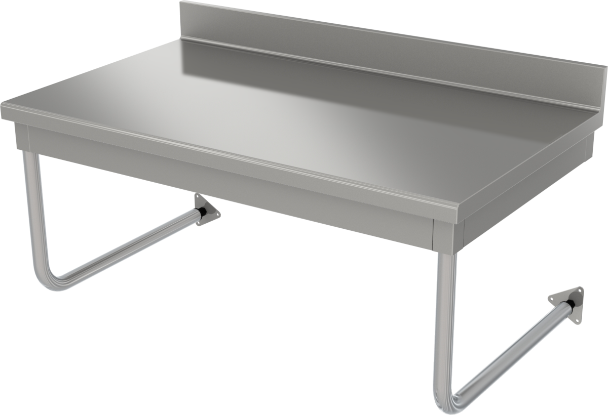 Table adossée suspendue