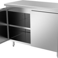 Meuble central portes battantes magnétiques ouvert avec joint