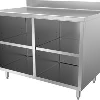 Meuble adossé ouvert 2 cuves