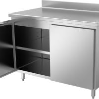 Meuble adossé portes battantes magnétiques ouvert avec joint