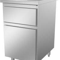 Meuble adossé 2 tiroirs poignée classique