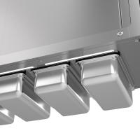 Armoire murale portes coulissantes avec LED et supports GN 1/3