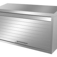 Armoire à rideau inox fermée