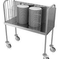 Chariot 200 assiettes réhaussé