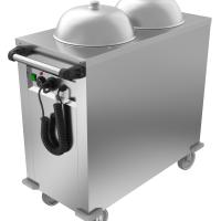 Chariot chauffant assiettes 2 silos